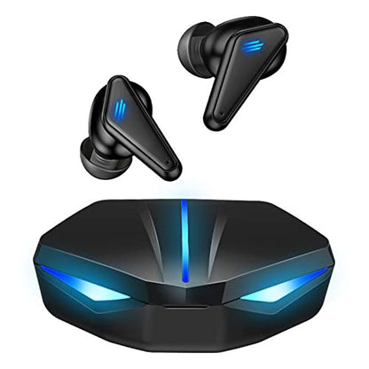 Yinhing K55 Gaming Earbuds Low Latency Headphones for Esports Battery Life Noise Reduction Cordless Gaming Earphones with Charging Case (K55)