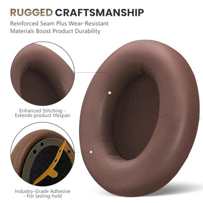 Studio Pro Headphone Ear Pads, Replacement Earpads/Cushions for Beats Studio Pro, with Premium Protein Leather, Resilient Memory Foam, Added Thickness - color: Earth