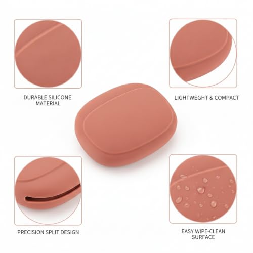 Silicone Organizer Pouch for Small Tech Accessories, Compact Travel Case for Cables and Adapters