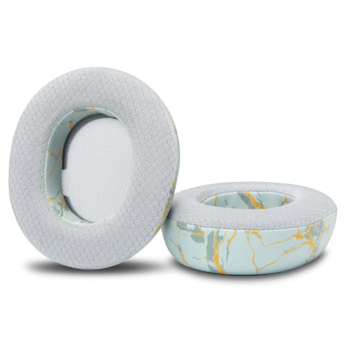WC Freeze Nova Pro Wireless - Earpads for Arctis Nova Pro Wireless & More | Made by Wicked Cushions | Also fits SteelSeries Nova Elite & Nova Pro Omni(Doesn't Fit Other Models) | Sage Gold Marble - color: Sage Gold Marble