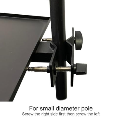 Heavy Duty Metal Tray, 11.8x15.8 | For Tripod Speaker Stand, For Mobile TV Stand - size: 11.8" x 15.8"