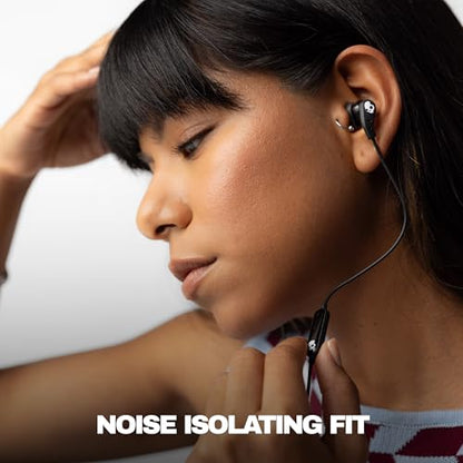 Skullcandy Set USB-C Wired Earbuds with Noise Isolating Fit - True Black | USB-C Wired Connection, In-Line Microphone Call and Track Control for iPhone Android, Ear Gel Sizes Included for Custom Fit - size: USB-C