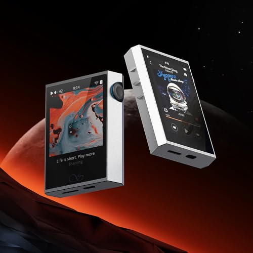 SHANLING M1 Plus Protable Hi-Fi Music Player M1Plus High-Definition Lossless MP3 Player ES9069Q DAC Dual SGM8262 Amplifier PCM768 DSD512 Bluetooth 5.2 LDAC WiFi DLNA Airplay Silver - color: Silver