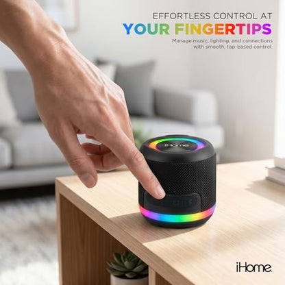 iHome 2-in-1 Portable Wireless Bluetooth Speaker with RGB Lights