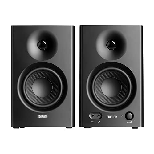Edifier MR4 Powered Studio Monitors, 4" Active Reference Speakers - color: Black
