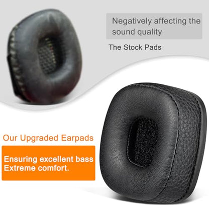 SOULWIT Earpads for Marshall Major I/II/III/IV (1/2/3/4) - Black | Do Not Fit Major V Headphones - color: Black