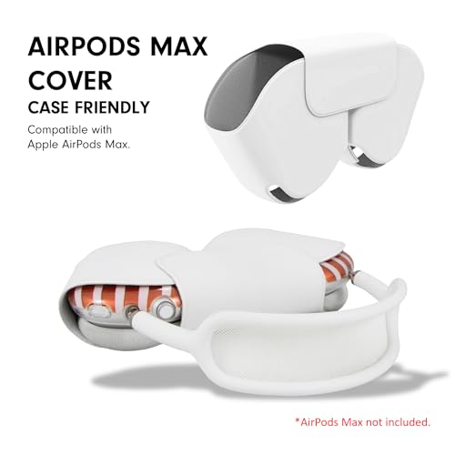 Sonix Protective Case for AirPods Max Headphones - Stylish TPU Hard Shell Ear Cup Covers | Abstract Stripe Pumpkin - color: Abstract Stripe Pumpkin