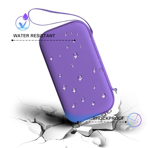 BOVKE Hard Travel Speaker Case for Bose New SoundLink Flex Speaker (2nd Gen) / Bose SoundLink Flex Bluetooth Portable Speaker, Extra Mesh Pocket for Bose Speaker Charger, Charging Cables, Lilac Purple - color: Chilled Lilac