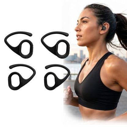 Ear Hooks Compatible with JBL Tune Buds, Adjustable Anti-Slip Attachments for Running and Sports Workout, 2 Pairs
