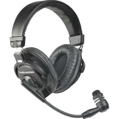 Audio-Technica BPHS1 Broadcast Stereo Headset with Dynamic Cardioid Boom Mic Bundle with 2 YR CPS Enhanced Protection Pack | Includes 2 YR CPS Enhanced Protection Pack. with Dynamic Cardioid Boom Mic