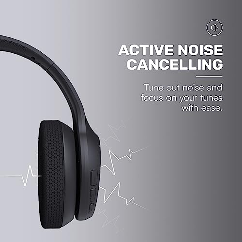 Raycon Fitness Bluetooth Headphones - Over The Ear Running Headphones, Active Noise Cancelling Wireless Headphones + Awareness Mode, Bluetooth Headset with Mic, 45 Hours of Battery Life (White) - color: White