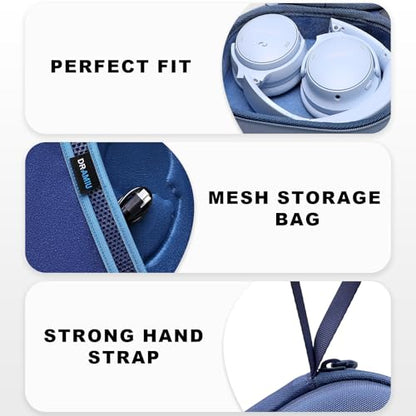 Hard Case for Bose QuietComfort, QC, QC 45 Headphone, Blue | Compatible with Bose QC Ultra, QC 35, QC 35 II, QC45 SE, QC SE Over Ear Noise Cancelling Headphones, Travel Storage Bag - color: Blue