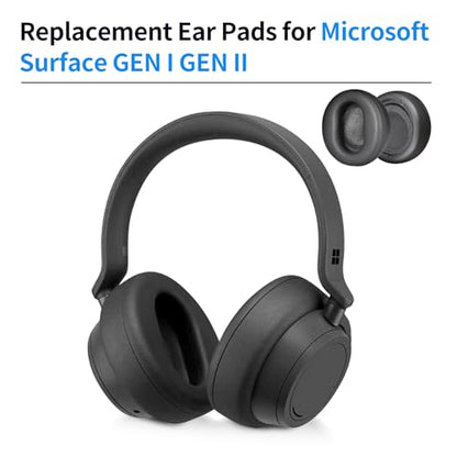 Ear Pads Replacement Compatible with Microsoft Surface GEN I Headphone earpads Ear Pads for Microsoft Surface GEN II Ear Cushions Cups (Black)