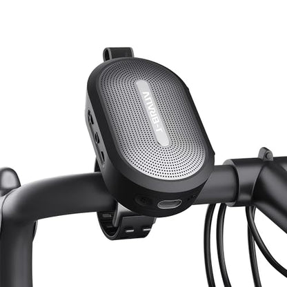 Portable Mini Bike Bluetooth Speaker,IP67 Waterproof Wireless with Adjustable Strap and Hook, Loud Clear Sound 10Hours Playtime, Home/Party/Outdoor/Beach/Shower (MINI Speaker)