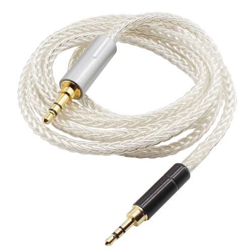 Youkamoo 2.5mm to 3.5mm Replacement Audio Upgrade Cable Compatible with Bose QC35 QC35 II QC25 QC45 700 Headphones Silver Plated Copper 4ft/1.2m