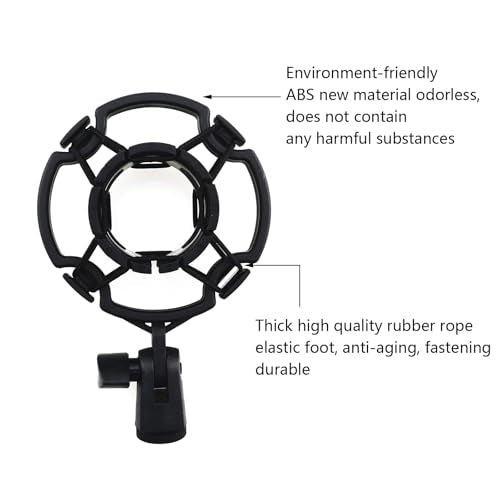 Universal ABS New Material Microphone Shock Mounts Diameter 42-46mm Suspension Damping Absorbers Buffer Stand