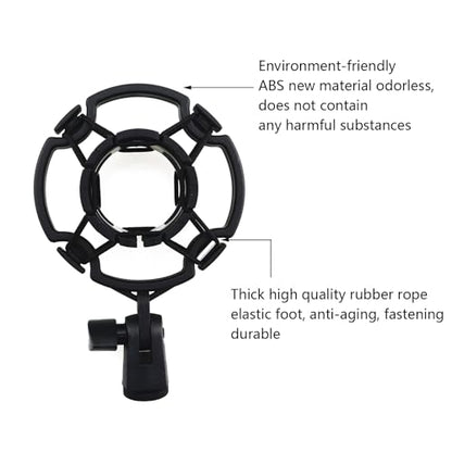 Universal ABS New Material Microphone Shock Mounts Diameter 42-46mm Suspension Damping Absorbers Buffer Stand