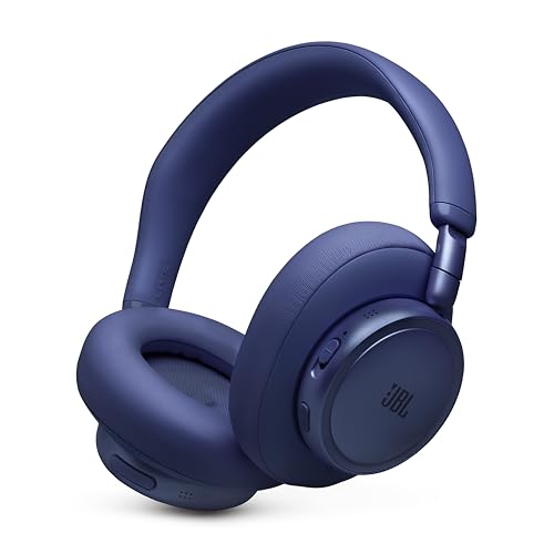 JBL Live 780NC - Wireless Over-Ear True Adaptive Noise Cancelling Headphones, JBL Signature Sound with Hi-Res Audio, 2-mic Perfect Calls 2.0 with AI-Trained Algorithm, & Personi-Fi 3.0 (Blue) - color: Blue