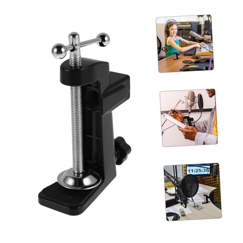 VICASKY Adjustable Mic Arm Desk Mount with Heavy Duty Metal Base Space Saving Holder for Podcasting Streaming and Recording Easy Setup with Broad Compatibility
