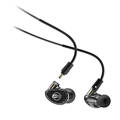MEE audio Professional MX3 PRO Triple-Driver Hybrid Musician's in Ear Monitor Headphones with Enhanced Midrange and Warm Tonality, Noise Isolating Earphones with Detachable Cables, Black - color: Black, size: MX3 PRO