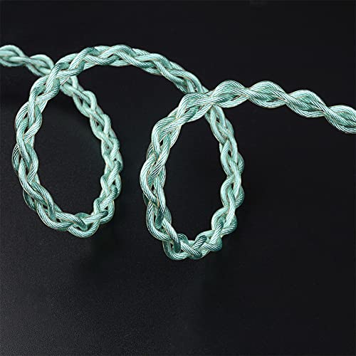 NICEHCK FourMix 4.4mm Balanced MMCX Green IEM Upgrade Cable HiFi Wire | 4-mixed conductor: Cu-Ag alloy,7N Cu,pure silver,6N silver-coated OCC; gold-plated beryllium copper MMCX pin; - color: Green