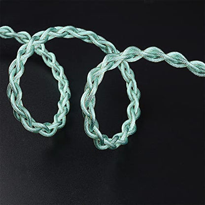 NICEHCK FourMix 4.4mm Balanced MMCX Green IEM Upgrade Cable HiFi Wire | 4-mixed conductor: Cu-Ag alloy,7N Cu,pure silver,6N silver-coated OCC; gold-plated beryllium copper MMCX pin; - color: Green