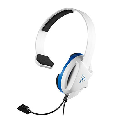 Turtle Beach Recon Chat PlayStation Headset – PS5, PS4, Xbox Series X, Xbox Series S, Xbox One, Mobile & PC with 3.5mm – Glasses Friendly, High-Sensitivity Mic, White - color: White