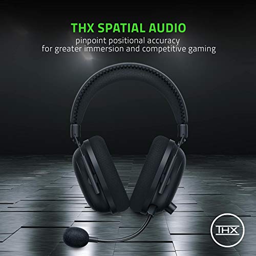 Razer BlackShark V2 Pro Wireless Gaming Headset: THX 7.1 Spatial Surround Sound - 50mm Drivers - Detachable Mic - for PC, PS5, PS4, Switch, Black - color: Black, style: Gen 1