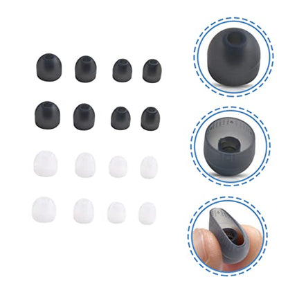 Yardwe 8 Pairs Silicone Earbud Tips Set Replacement for Earbud Tips Compatible -1000xm3-1000xm2 C600n