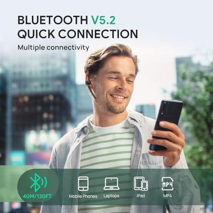 Yealink Bluetooth Headset BH71,Wireless Bluetooth Earpiece with 4 Noise Canceling Microphones,Teams&Zoom Certified,Mute Function,Connect to Cell Phone/Laptops,No Dongle | Yealink BH71 Bluetooth Headset Wireless Bluetooth Earbud with 4 Noise Canceling Micr