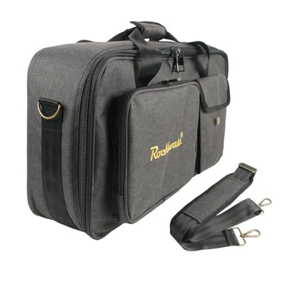 Rockhouse Padded Guitar Pedal Board Case, DJ Music Gear Carry Bag (MEB-L) | Internal 21.26*10.23*3.93'', Fit for Boss Line 6 Effect Pedals, Travel Gig Bag with Divider & Accessory Pocket, Musician Gift - size: MEB-L