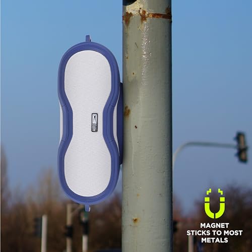 Altec Lansing - Portable Bluetooth Speaker, Waterproof IP67 - color: Periwinkle/White, size: Large