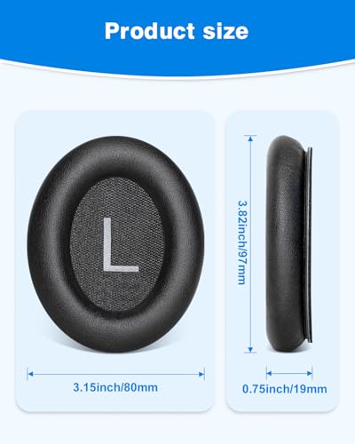 Link Dream Ear Pads for Bose QuietComfort 45 Headphone -Black