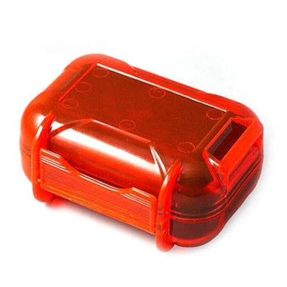 V-MOTA HSA Transparent boxs Ear Bud Earphone Headset Headphone Case Mini Storage Carrying Pouch Bag Waterproof Box Suitcase Carry case (Orange)