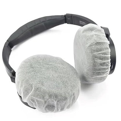 Fancystyle Pack of 200 Disposable Headphone Covers Sanitary Earpad Covers | White 11cm