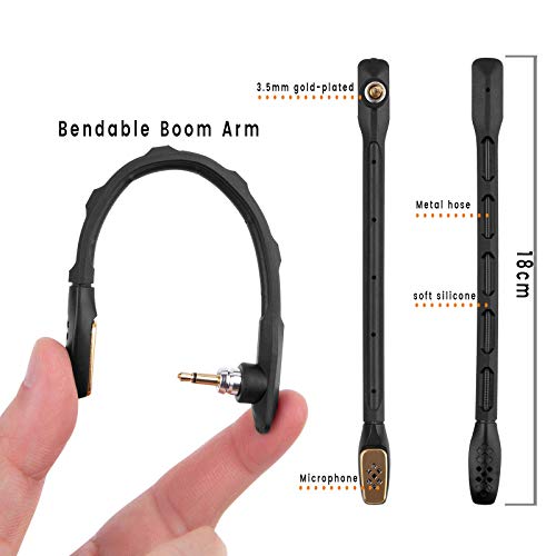 weishan A40 Mic, Microphone for Astro A40, A40 TR Gaming Headsets, Black | Noise Cancelling 3.5mm Mic for PS5, PS4, Xbox One, PC, Mac, Phone - color: Black