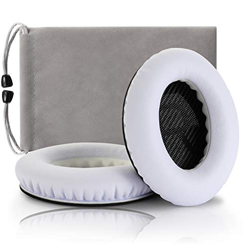 Headphones Replacement Ear Pads,for Bose Quietcomfort QC15 QC25 QC35 35 ii (White) - color: White