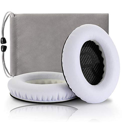 Headphones Replacement Ear Pads,for Bose Quietcomfort QC15 QC25 QC35 35 ii (White) - color: White