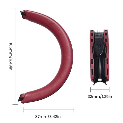 Lukvcoe Replacement Headband Pad Kit for Microsoft Xbox Wireless/Wired, Xbox Wireless (2024 Version), Xbox Stereo 20th Anniversary Special Edition Headset, Easy DIY Installation (Red) - color: Red