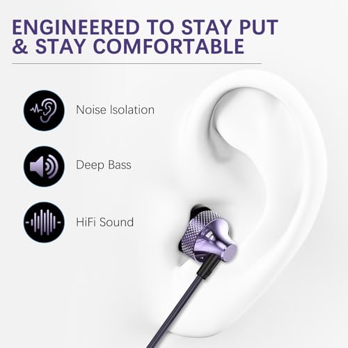 Pro Gaming Earphones with Built-in Microphone, 3.5mm & USB-C Options, 10mm Dynamic Driver for Spatial Audio, Smart in-Line Control, Secure Fit for PC, PS5, Xbox, Switch & Mobile - color: White, style: 3.5mm