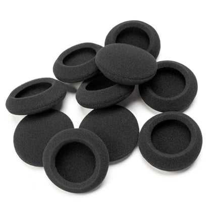 Universal Foam Ear Pads Cushion 70mm,2.76", 5Pairs Premium 4-5mm Thickness High Density Foam Headphone Earpads for Music, Gaming, Office & Call Center Headsets