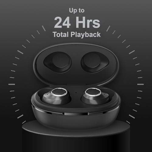 Wireless V5.3 Bluetooth Earbuds Compatible with Samsung Galaxy Z Fold 5 IPX6 Super Bass Plus 24Hrs Charging Travel Case for in-Ear Headphones
