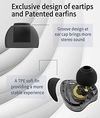 CCZ Melody in Ear Monitor, Dynamic Hybrid Dual Driver in Ear Earphones 1BA+1DD HiFi Wired Headphones Musicians IEM Upgrade Deep Bass Suitable for Bass Vocals Pop Folk ACG (No MIC, Transparent)… | 1BA+1DD HiFi Wired Headphones Musicians IEM Upgrade Deep Ba