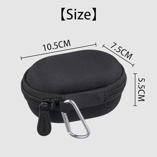 Aenllosi Hard Case for Shure MoveMic Two/Two Kit - Pro, Microphones,Black | EVA case construction, Water-resistant design, Impact-resistant design, Case only - style: For Shure Movemic Two-pro