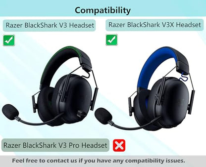 BlackShark V3 Ear Cushions Compatible with Razer BlackShark V3 V3X Earpads