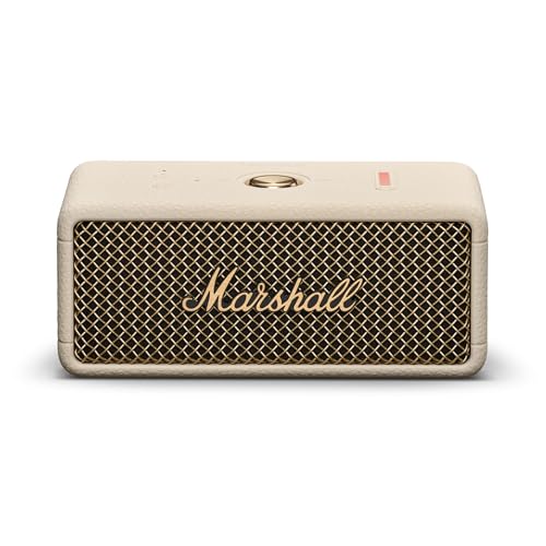 Marshall Emberton III Portable Bluetooth Speaker - Rugged Waterproof/Dust-Proof Design | Loud Stereo Sound, Deep Bass | Compact and Wireless for Travel and Outdoors - Cream - color: Cream
