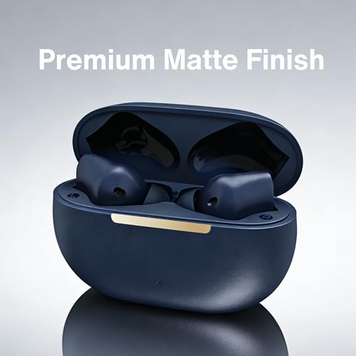 TINGER in-Ear ANC Wireless Earbuds, 35dB Active Noise Canceling Bluetooth Headphones, 24H Playtime Hi-Fi Bass Earphones with IPX4 Waterproof, Built-in Mic for Travel Workout (Blue) - color: Blue