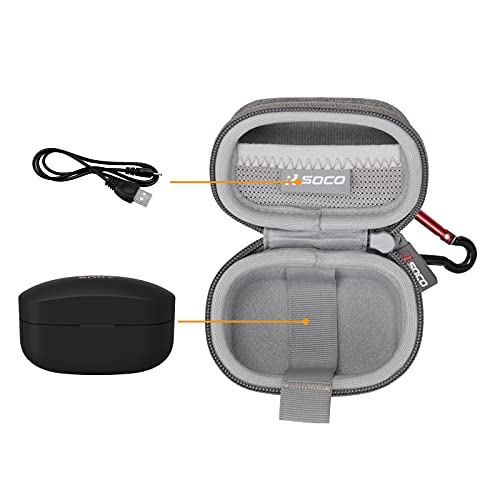 RLSOCO Carrying Case for Sony WF-1000XM4 Industry Leading Noise Canceling Truly Wireless Earbud Headphones - Grey (Case Only) - color: WF-1000XM4 Case Grey