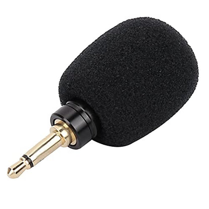 Portable Mini Microphone, 3.5mm External Mic for Smartphone Tablet Camera Recording, Omnidirectional Clip On Lapel Mic for Video Interview Vlog