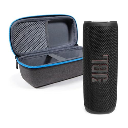 JBL Flip 6 (Black) + Bundle with divvi! Protective Hardshell Case - color: Black